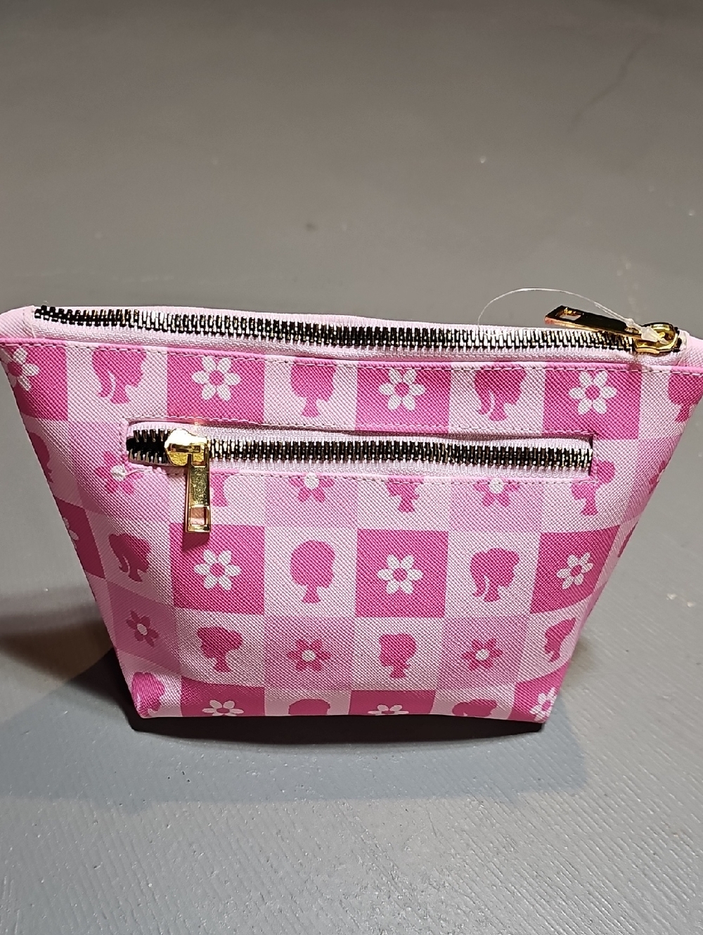 Barbie Pink & White Cosmetics Case Makeup Bag Travel Barbie Pouch Bag